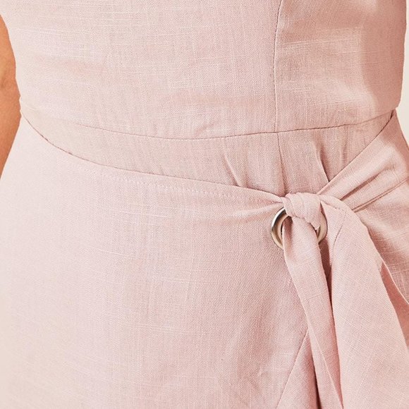 Blush Ruffle Wrap Dress - Picture 5 of 5